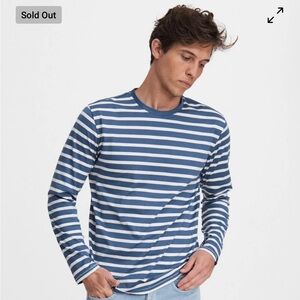 Rag & Bone Henry Stripe Cotton Jersey Tee